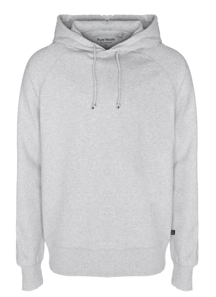 hoodie-melange grey