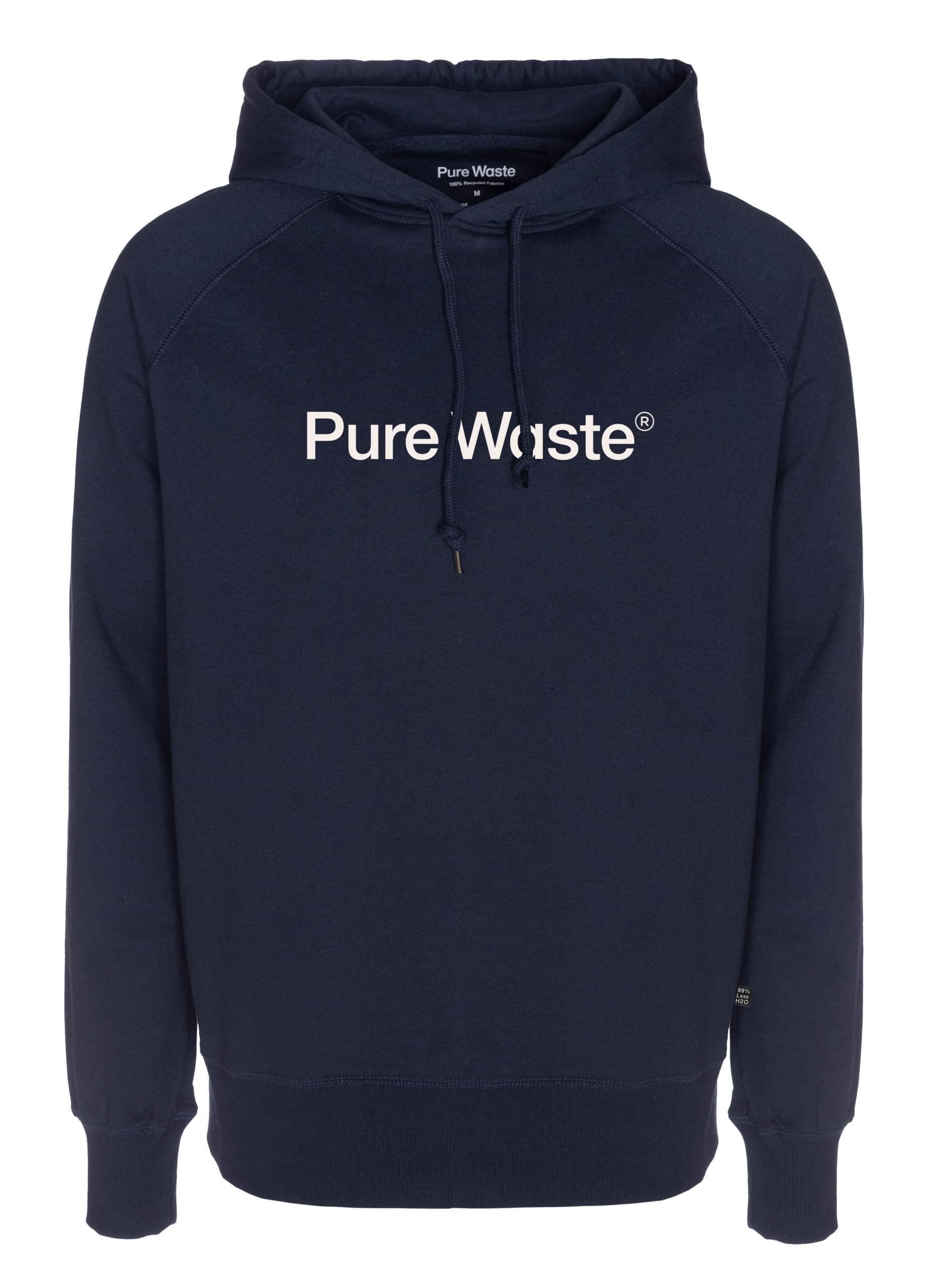 HDUPWL68_Pure_waste_logo_huppari_solid_navy