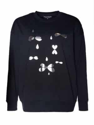 Silver Drop Bows Sweatshirt